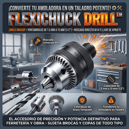 FlexiChuck Drill™ Mandril Adaptador de Taladro para Amoladora Angular