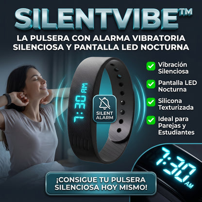SILENTVIBE™ Pulsera con Alarma Vibratoria Silenciosa Smart Watch