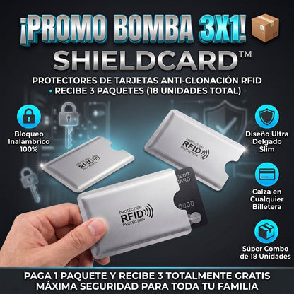 ShieldCard™ Protectores de Tarjetas Anti-Clonación RFID