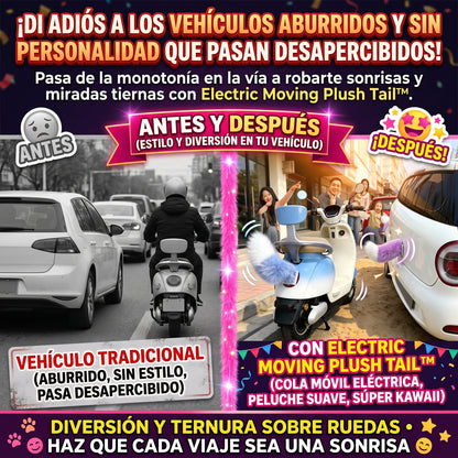 MOVING PLUSH TAIL™ Cola de Peluche Eléctrica y Móvil para Autos y Motos