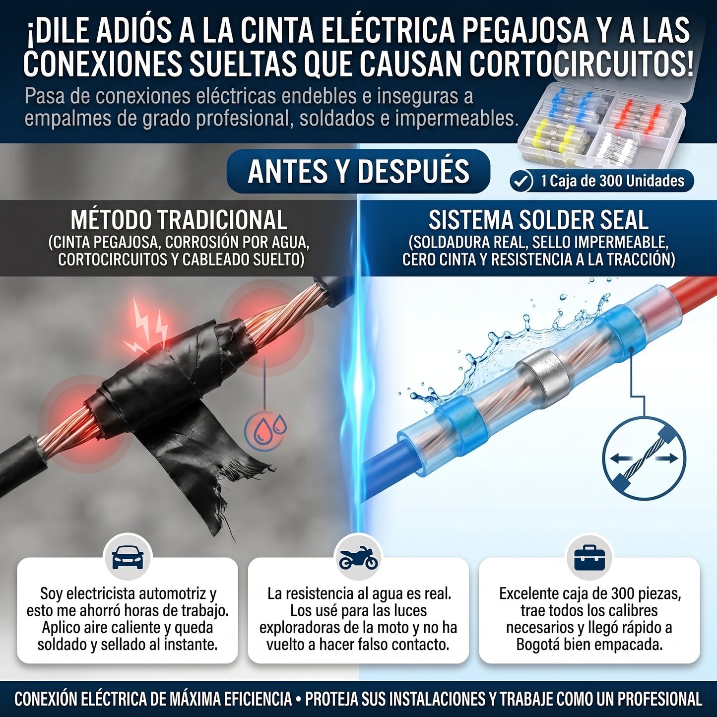 SOLDER SEAL™ Conectores eléctricos termocontraíbles