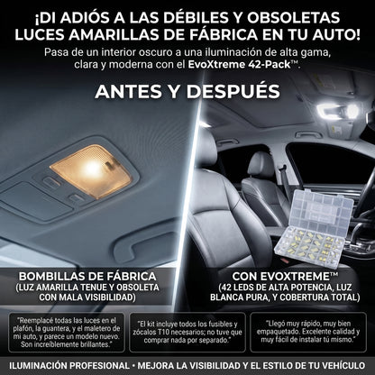 EVOXTREME™ Juego de 42 Luces LED para tu Automóvil
