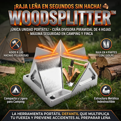 WoodSplitter™ Cuña Cortadora y Rajadora de Leña Portátil