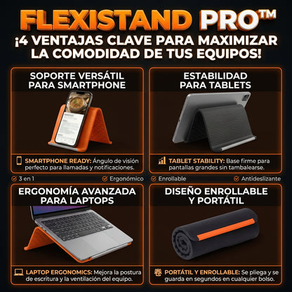 FLEXISTAND™ Soporte Flexible y Plegable Multiusos