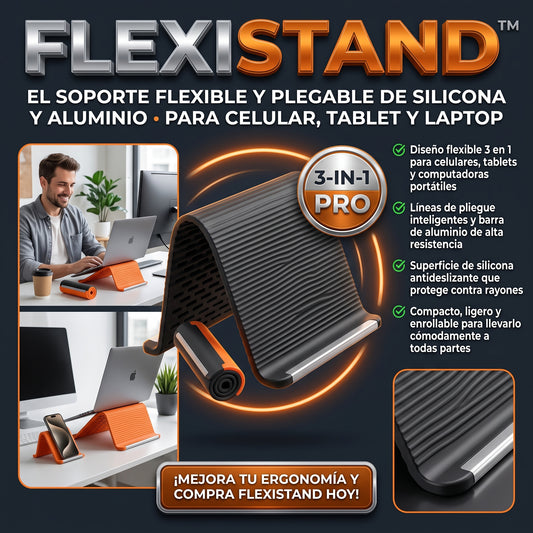 FLEXISTAND™ Soporte Flexible y Plegable Multiusos