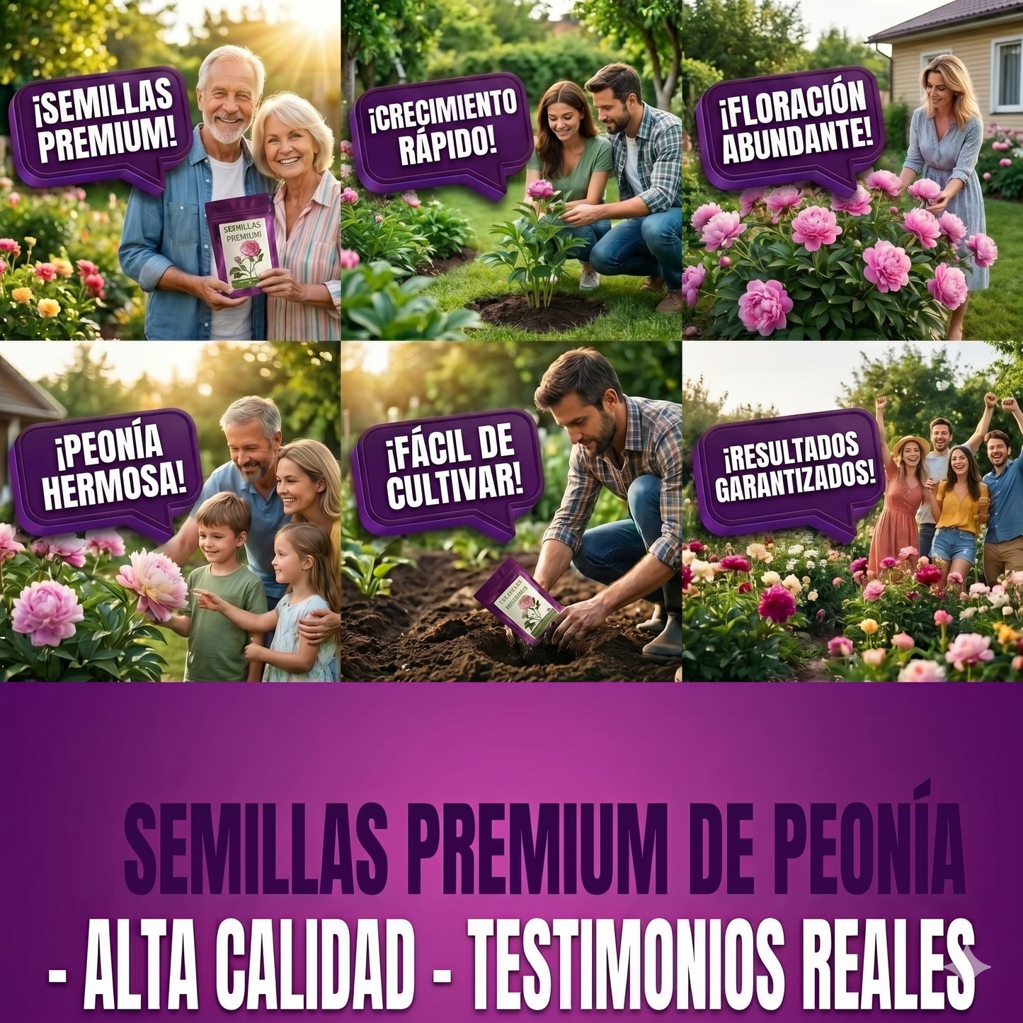 Semillas PREMIUM de Peonias