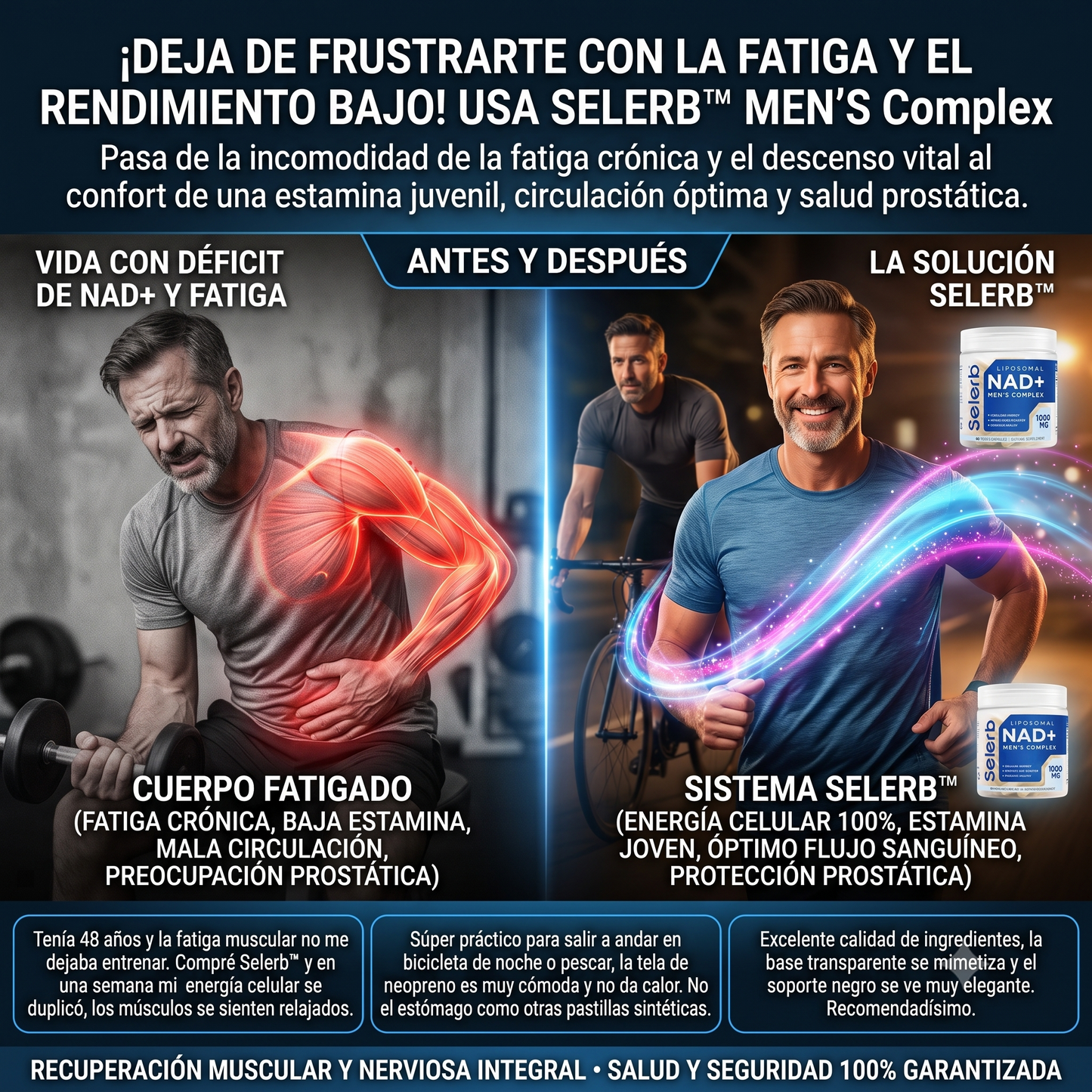 Selerb™ Liposomal NAD+ Men's Complex (1000 mg - 60 Cápsulas )