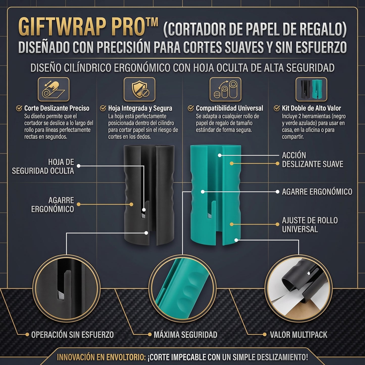 GIFTWRAP™ Cortador de Papel de Regalo
