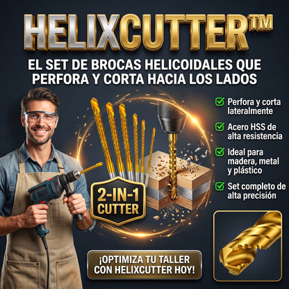 HELIXCUTTER™ Set de Brocas de Corte Lateral y Fresado HSS