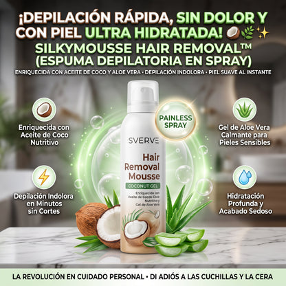 SVERVE® Mousse Depilatoria con Coco y Aloe Vera