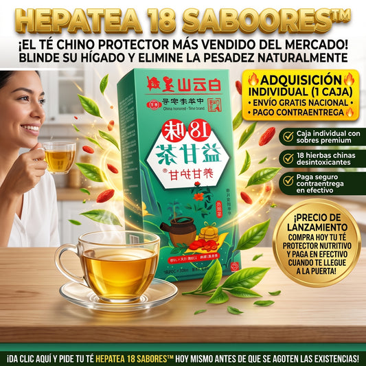 HepaTea 18 Sabores™ Té Protector Hepático Chino