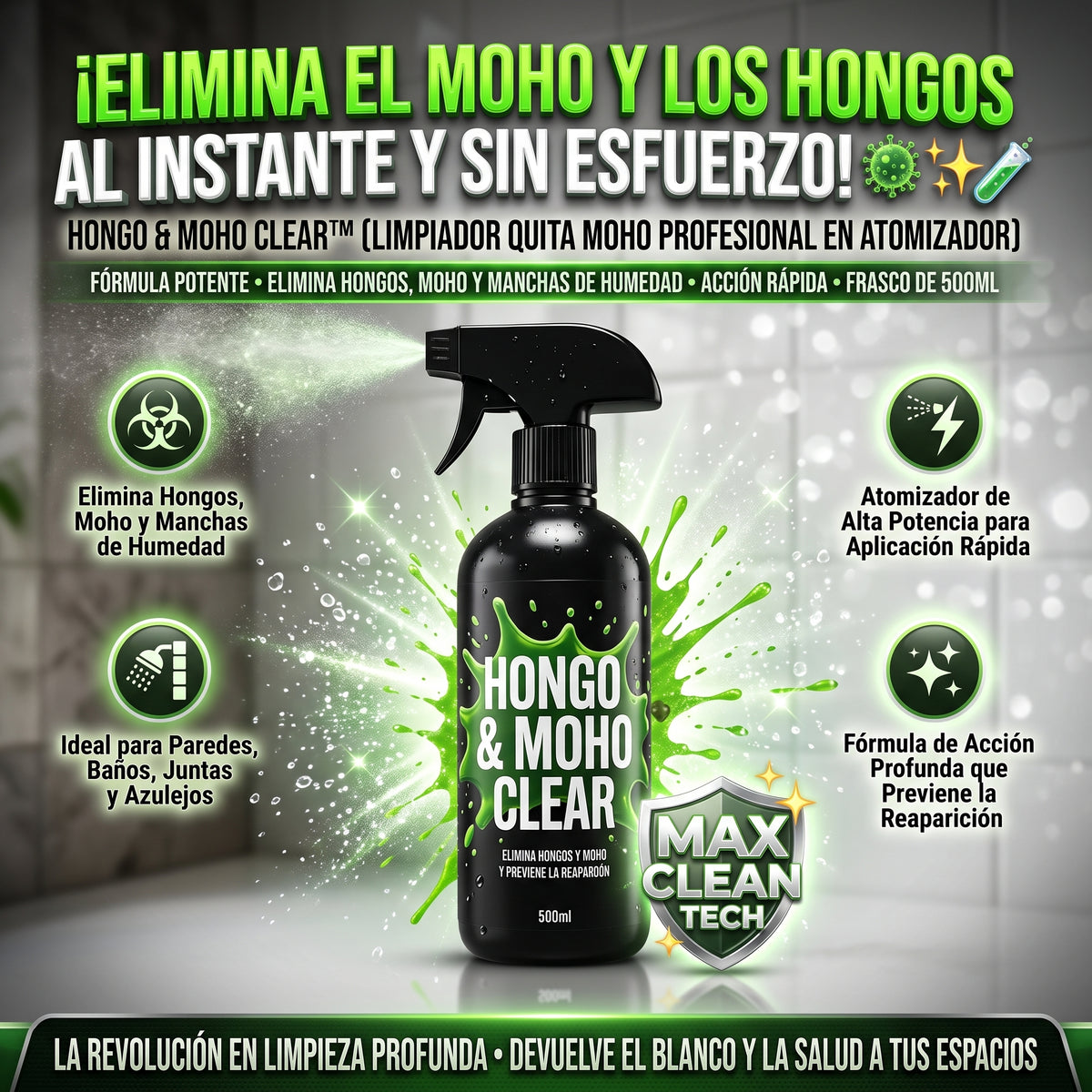 HONGO & MOHO CLEAR™ Limpiador Quita Moho y Hongos