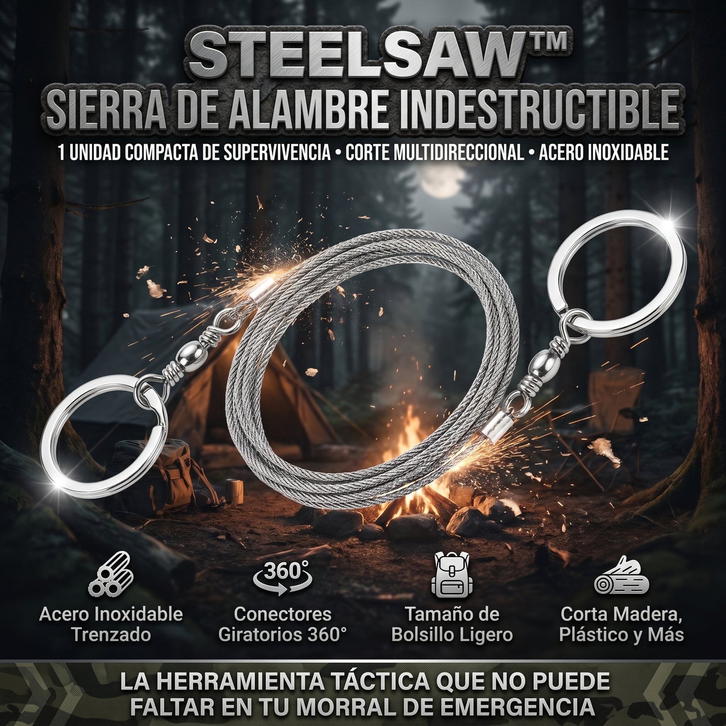 SteelSaw™ Sierra de Alambre de Alta Resistencia