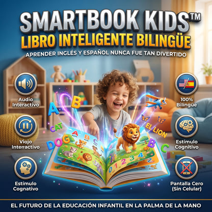 SmartBook Kids™ Libro mágico interativo español- ingles