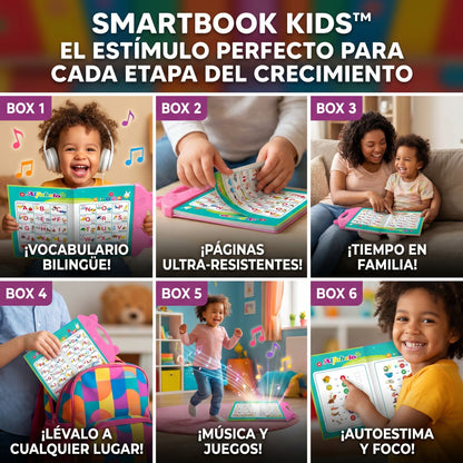 SmartBook Kids™ Libro mágico interativo español- ingles