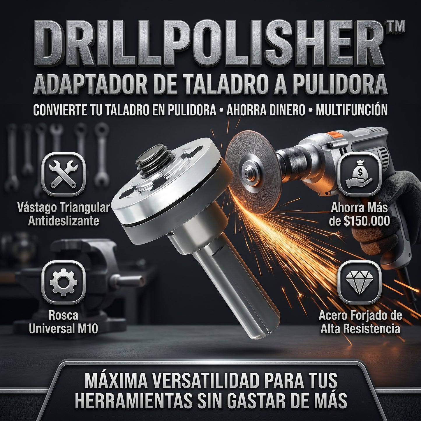 DRILLPOLISHER Adaptador Para Taladro