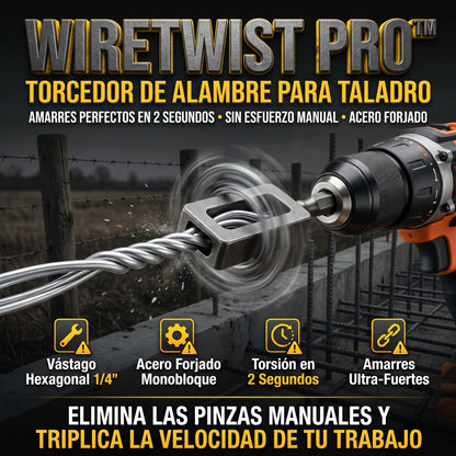 WireTwist PRO™ Herramienta Torcedora de Alambre para Taladro