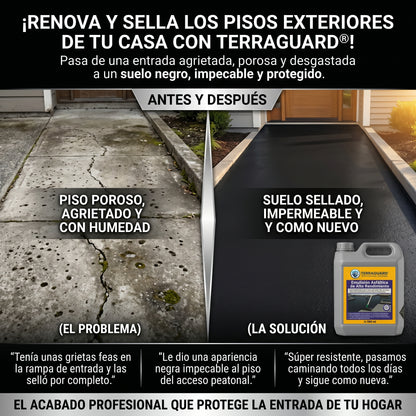 Terraguard Emulsion asfaltica de Alto Rendimiento - 500ml