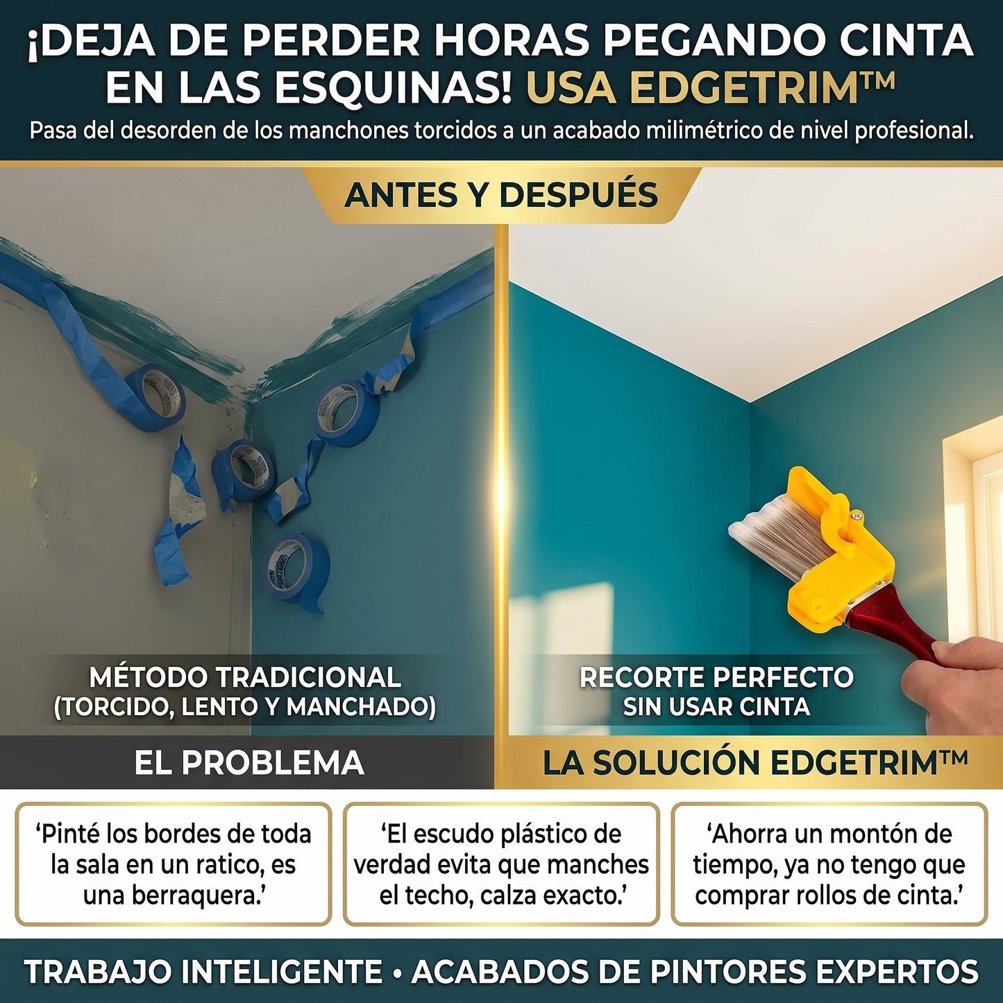 EdgeTrim™ Herramienta Para Bordes De Pintura En Paredes Y Techos 2x1