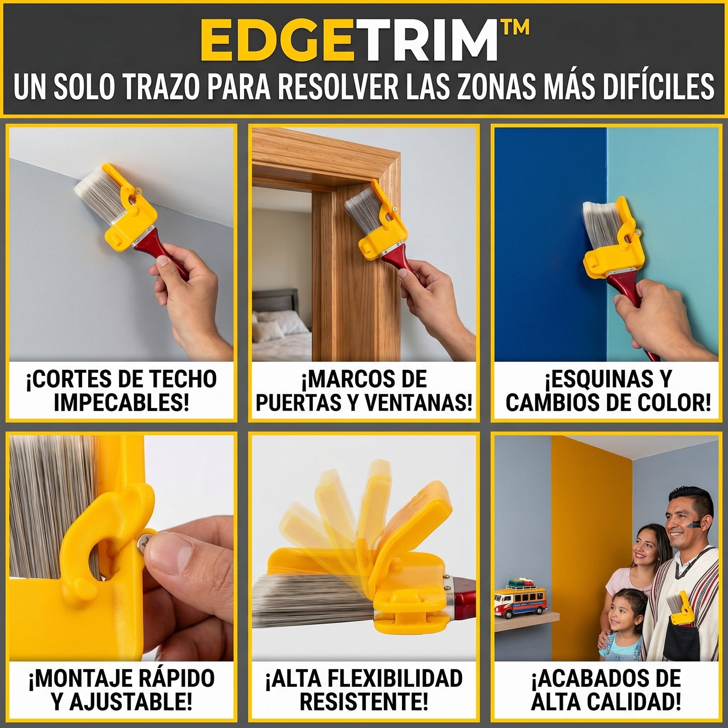 EdgeTrim™ Herramienta Para Bordes De Pintura En Paredes Y Techos 2x1
