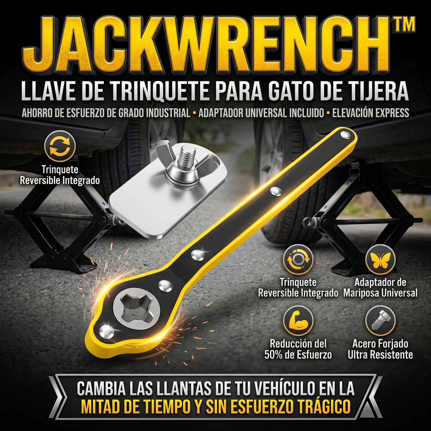 JackWrench™ Herramienta De Mango De Llave De Trinquete