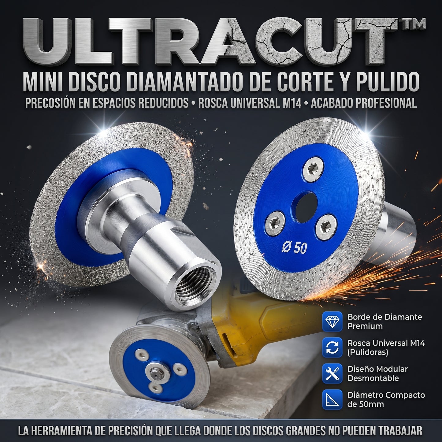 UltraCut™ Mini Disco De Corte De Precision set de 3