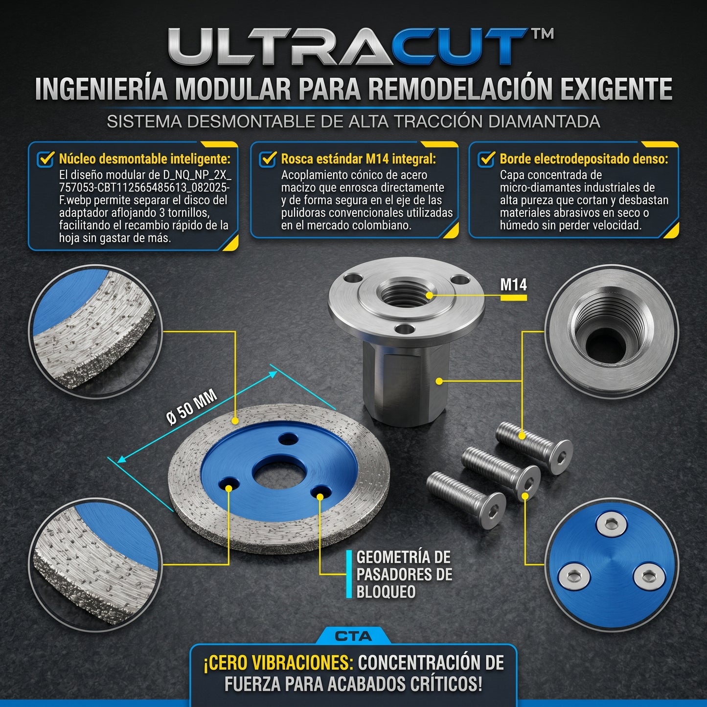 UltraCut™ Mini Disco De Corte De Precision set de 3