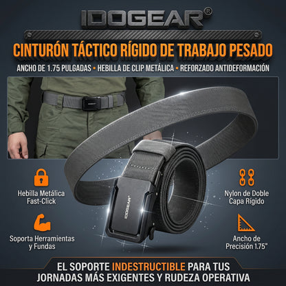 IDOGEAR® cinturón táctico rígido de trabajo pesado