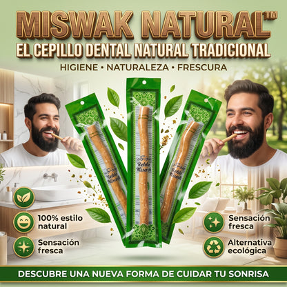 Miswak Natural™ Pack x3 cepillo dental natural tradicional