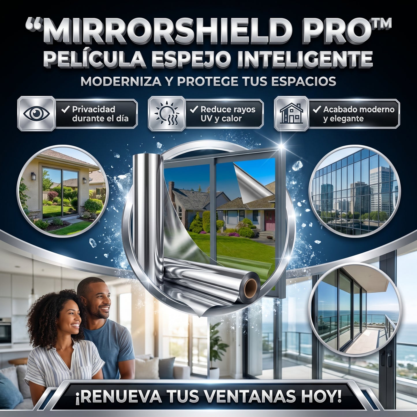 MirrorShield PRO™ Pelicula ,50m x 5m