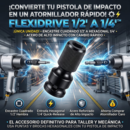 FlexiDrive™ Adaptador de Taladro de Impacto 2x1