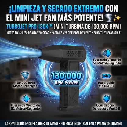 TurboJet Pro Mini Ventilador Turbo Jet Super Poderoso