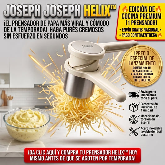 Joseph Joseph Helix™ Prensador Manual de Papa y Verduras