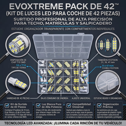 EVOXTREME™ Juego de 42 Luces LED para tu Automóvil