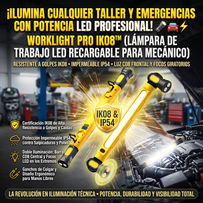 WORKLIGHT™ Lámpara de Emergencia y Luz de Trabajo LED Recargable 2x1