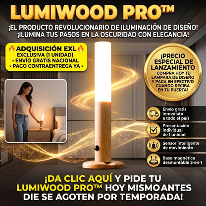 LumiWood PRO™ Luz Nocturna con Sensor de Movimiento X2 und