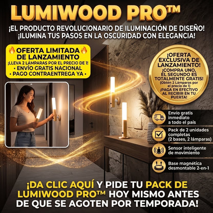 LumiWood PRO™ Luz Nocturna con Sensor de Movimiento X2 und