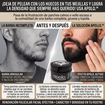 Apolo. ultra potente™Tratamientos de crecimiento capilar facial