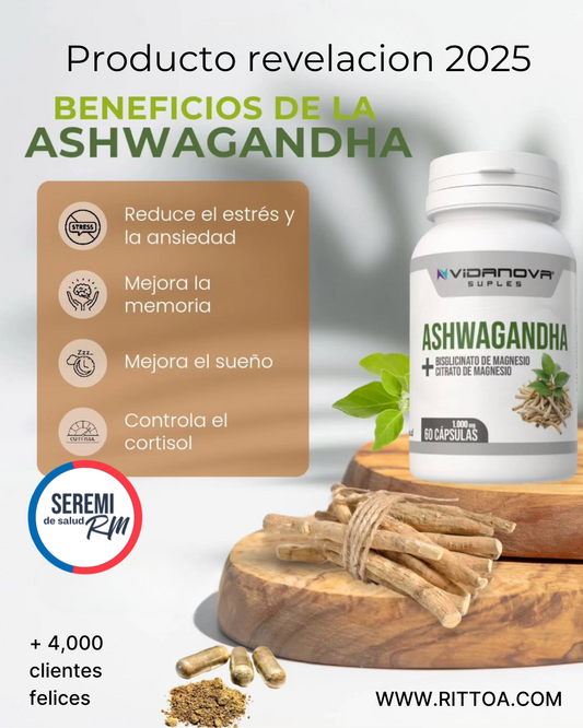 Pure Ashwagandha  + Magnesio 1000mg