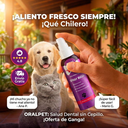 Oralpet Spray®De Salud Dental Perro y Gatos