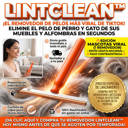 LintClean™ Removedor Rascador de Pelos de Mascotas