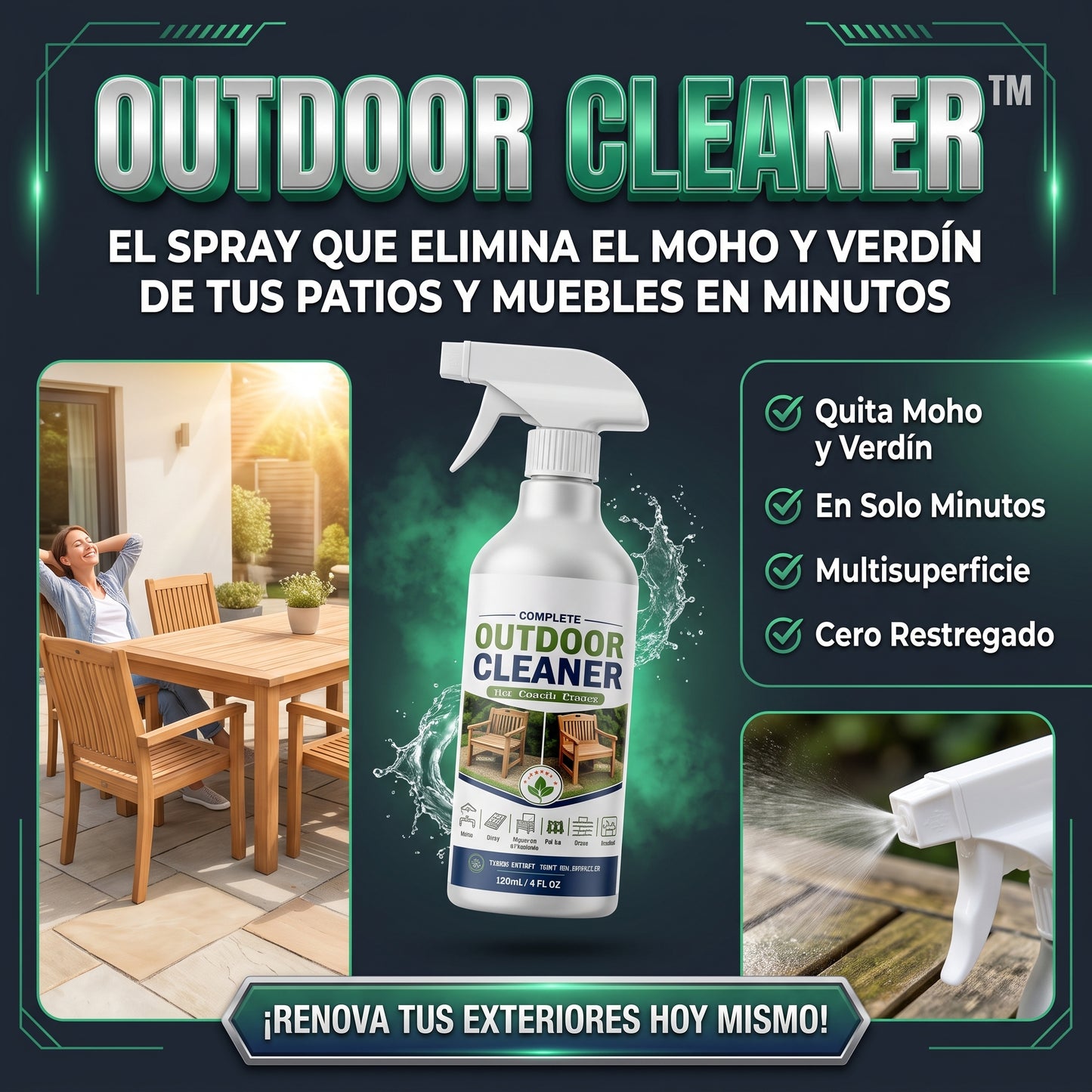 Outdoor Cleaner™ Limpiador líquido en spray para exteriores