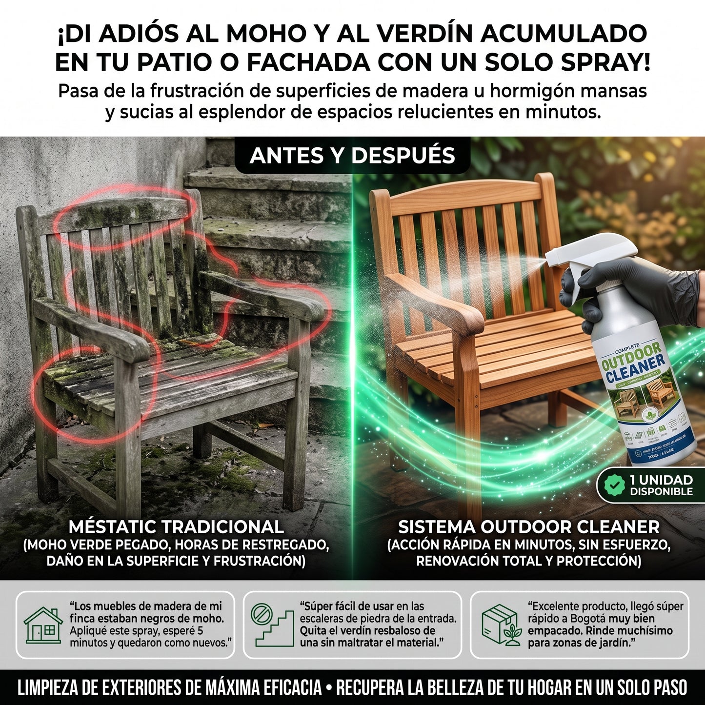 Outdoor Cleaner™ Limpiador líquido en spray para exteriores