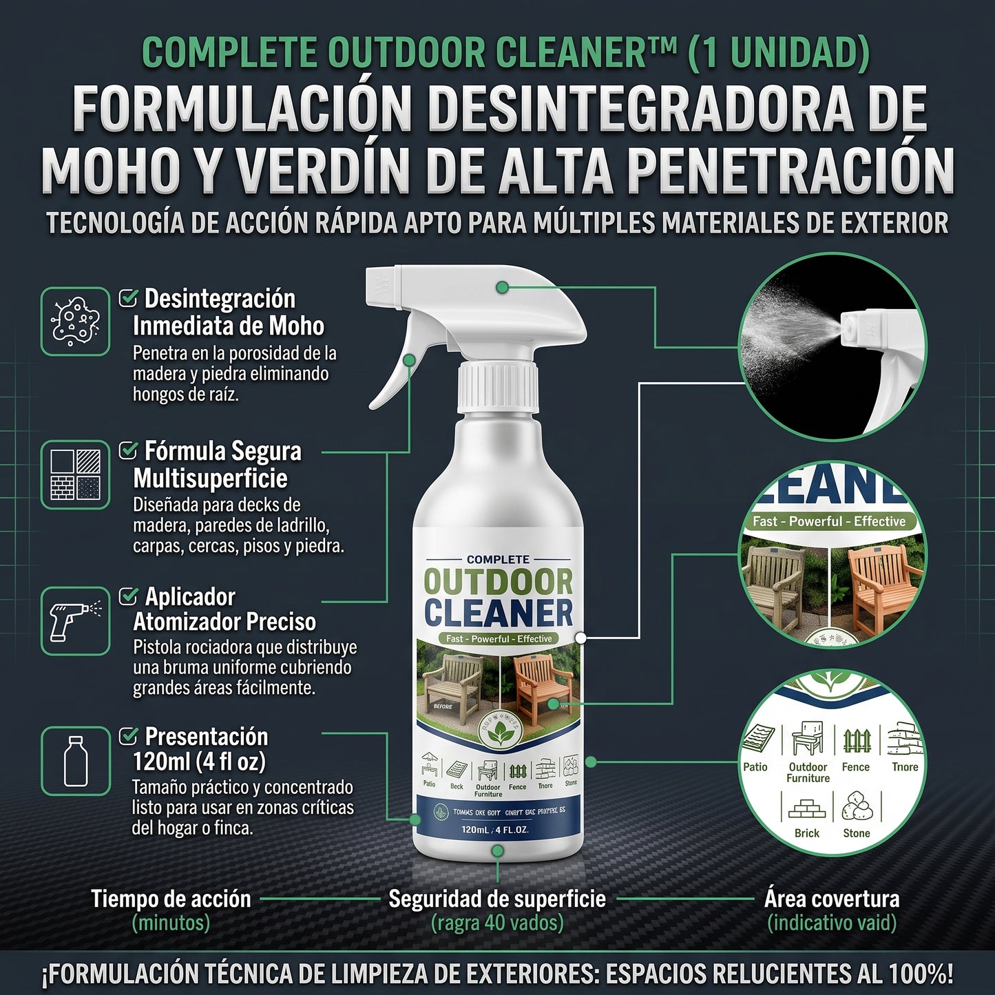 Outdoor Cleaner™ Limpiador líquido en spray para exteriores