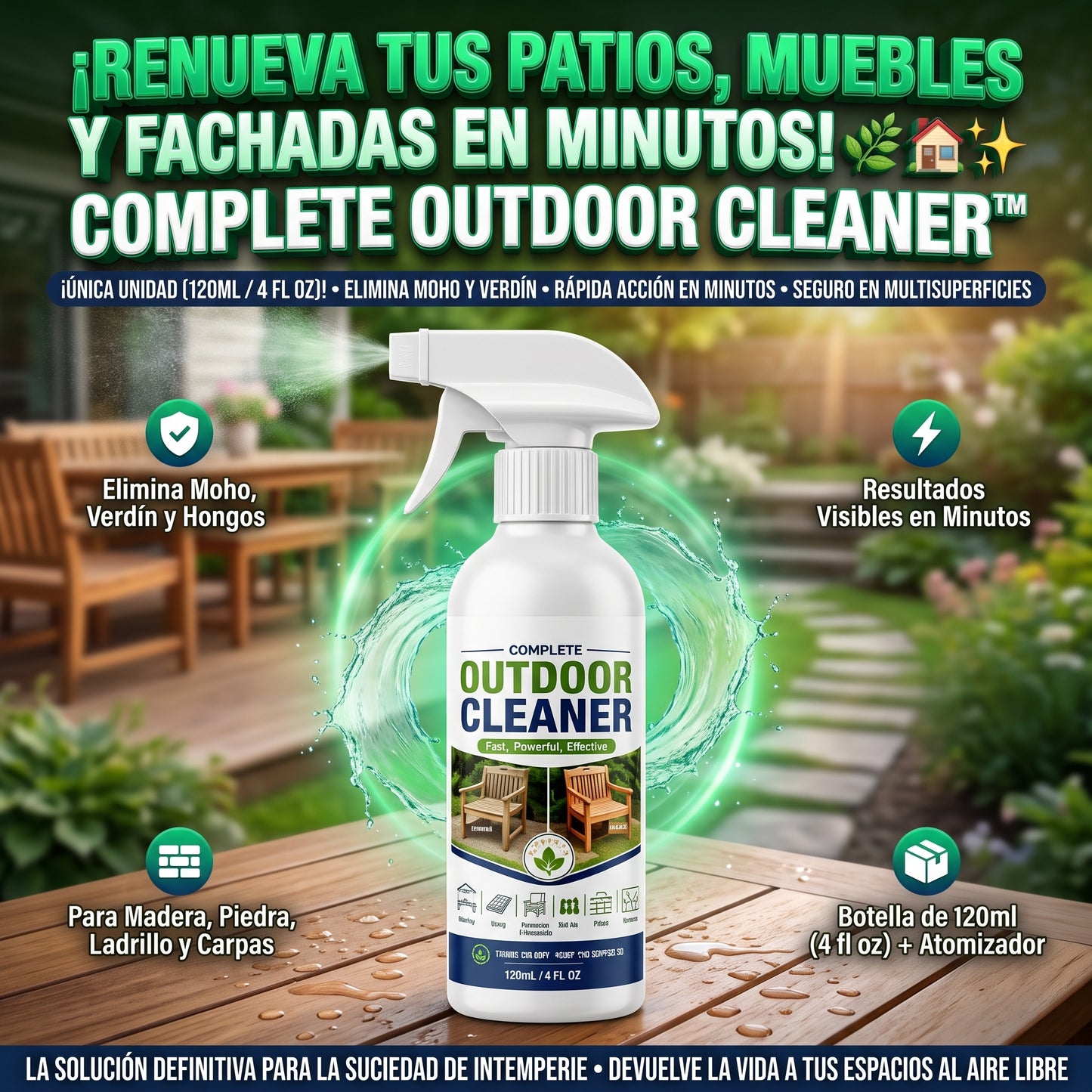 Outdoor Cleaner™ Limpiador líquido en spray para exteriores