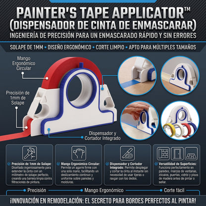 TAPE APPLICATOR™ Aplicador de Cinta de Pintor Profesional