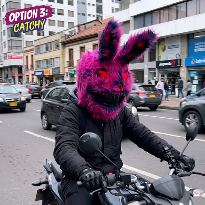 FUNNY PLUSH HELMET™ Funda de Peluche para Casco de Moto 2X1