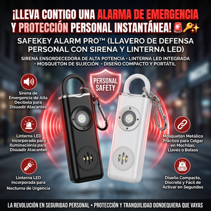 SAFEKEY ALARM™ Llavero de Alarma de Defensa Personal