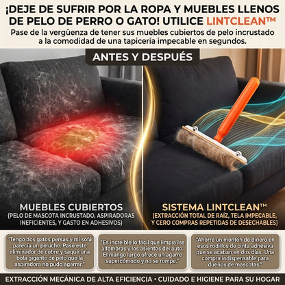 LintClean™ Removedor Rascador de Pelos de Mascotas