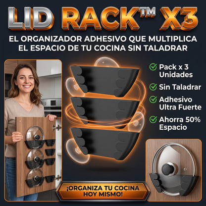 Organizer Rack™ Organizador de Tapas de cocina
